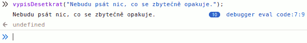Opakující se zpráva